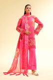 Nishat Linen 3 Piece - Digital Printed Embroidered Suit - 42501476 Embroidered Eid Lawn Collection 0
