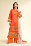 Nishat Linen 3 Piece - Digital Printed Embroidered Suit - 42501477 Embroidered Eid Lawn Collection 0
