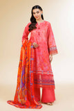 Nishat Linen 3 Piece - Digital Printed Embroidered Suit - 42501478 Embroidered Eid Lawn Collection 0