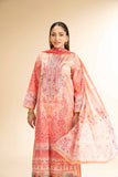 Nishat Linen 3 Piece - Digital Printed Embroidered Suit - 42501485 Embroidered Eid Lawn Collection 0