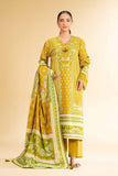 Nishat Linen 3 Piece - Flatbed Paste Embroidered Suit - 42501659 Embroidered Eid Lawn Collection 2025