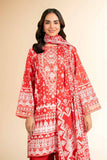 Nishat Linen 3 Piece - Flatbed Paste Embroidered Suit - 42501662 Embroidered Eid Lawn Collection 2025