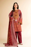 Nishat Linen 3 Piece - Flatbed Paste Embroidered Suit - 42501663 Embroidered Eid Lawn Collection 2025