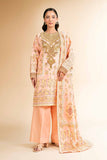 Nishat Linen 3 Piece - Flatbed Paste Embroidered Suit - 42501665 Embroidered Eid Lawn Collection 2025