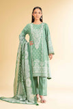 Nishat Linen 3 Piece - Flatbed Paste Embroidered Suit - 42501667 Embroidered Eid Lawn Collection 2025