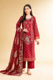 Nishat Linen 3 Piece -  Paste Printed Embroidered Suit - 42501813 Embroidered Eid Lawn Collection 2025
