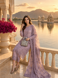 Saadia Asad D6 - Vintage Mauve Nooriyah Luxury Embroidered Chiffon 2026