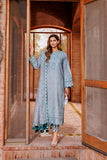 Farasha Beryl Grey Dastoor Embroidered Lawn SS 2024