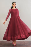 Baroque Embroidered Chiffon Frock PR-901 Formal Pret 2024