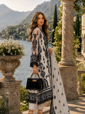 Saadia Asad D4 - Monochrome Muse Nooriyah Luxury Embroidered Chiffon 2026