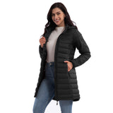 Black Women's Slim-Fit Puffer Coat - ZMC