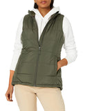 Olive Warm & Comfortable Puffer Vest - AmEss