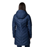 Dark Nocturnal Women's Plus Size Slim Coat - With Removable Hood - Warm & Stylish - Columbia