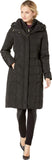 Deep Black Warm Winter Coat Women's Knee-Length Down Puffer - Cole Haan