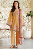 Farasha Online Golden Bloom Summer Weaves Embroidered lawn 2025