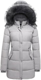 Gray Winter Wonderland Coat - Women's Slim Puffer - Ggleaf
