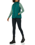Dark Green Women's Lightweight Puffer Vest - AmEss
