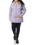 Grape Slim Fit Puffer Jacket: Waterproof, Hooded, and Lightweight for Women - AmEss