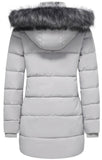 Gray Winter Wonderland Coat - Women's Slim Puffer - Ggleaf