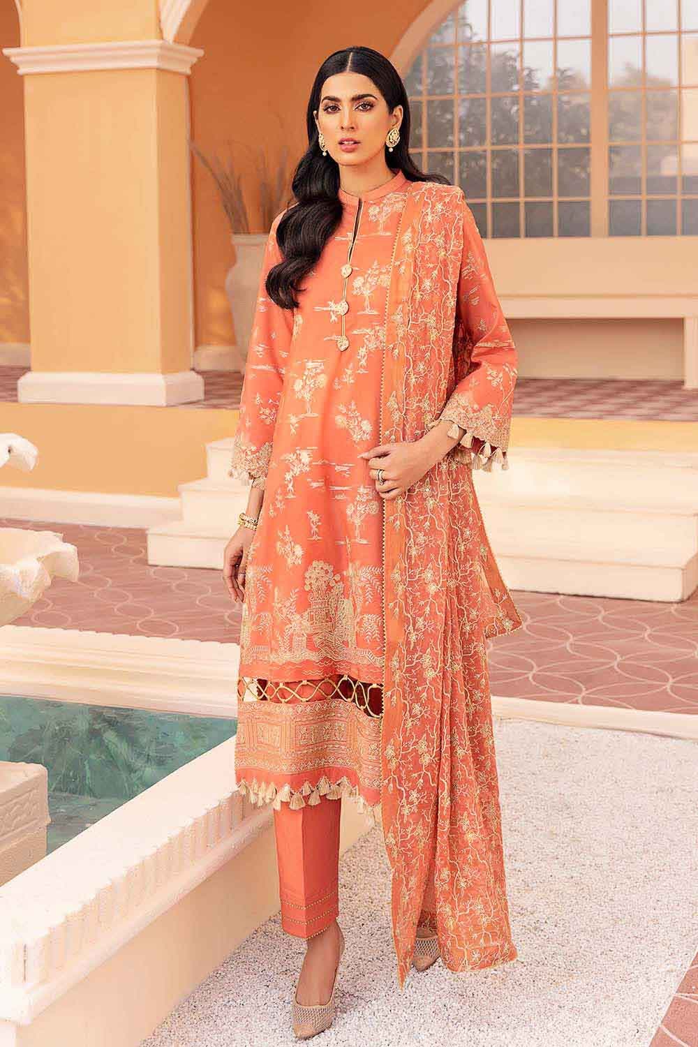 PM-421 Gul Ahmed Online Premium Lawn Chiffon 2022