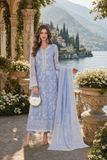 Saadia Asad D3 - Dove Blue Nooriyah Luxury Embroidered Chiffon 2026