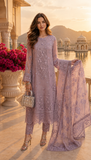 Saadia Asad D6 - Vintage Mauve Nooriyah Luxury Embroidered Chiffon 2026