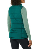 Dark Green Women's Lightweight Puffer Vest - AmEss