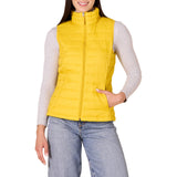 Yellow Women's Puffer Vest, Water-Resistant - AmEss