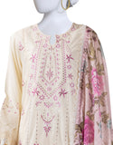Juniad Jamshaid Beige Lawn Embroidered 3PC-JLAWN-S-25-821-S Summer Pret 2025