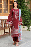 Farasha Online Crimson Glow Summer Weaves Embroidered lawn 2025