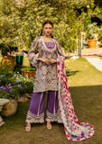 Elaf Premium ELK-02A Periwinkle Print Chikankari Collection 2025