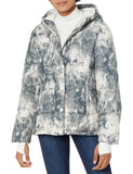 Black White Marble Winter Essential: Women's Hooded Slim Puffer - AmEss