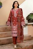 Farasha Russet Flames Summer Weaves Embroidered lawn 2025