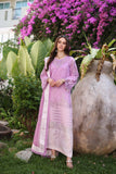 Saadia Asad D9-A Pink Ombré Colour Block Noor Luxury Chikankari Lawn 2024