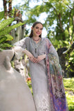 Saadia Asad D1-B Grey Ombre Noor Luxury Chikankari Lawn 2024