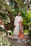Saadia Asad D6-B White Laser And Schifli Noor Luxury Chikankari Lawn 2024