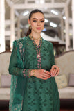 Saadia Asad D4-A Green Laser Noor Luxury Chikankari Lawn 2024