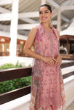 Saadia Asad D4-B Pink Laser Noor Luxury Chikankari Lawn 2024