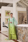 Saadia Asad D5-A Aqua Ombre Noor Luxury Chikankari Lawn 2024
