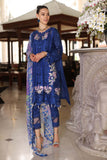 Saadia Asad D10-B Blue Electric Noor Luxury Chikankari Lawn 2024