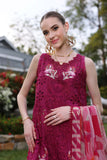 Saadia Asad D10-A Fuchia Noor Luxury Chikankari Lawn 2024
