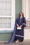 Saadia Asad D7- Navy Blue Noor Eid Luxe Chikankari 2025