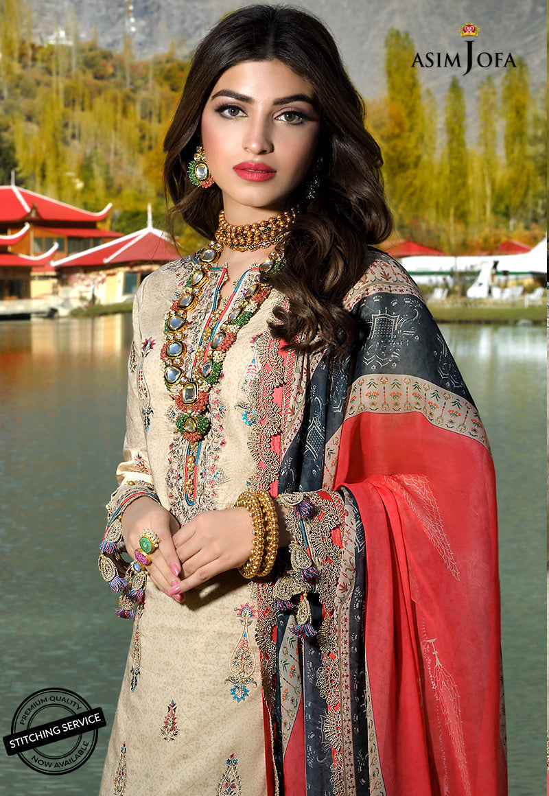 Ajsl-02 Asim Jofa Online Luxury Lawn 