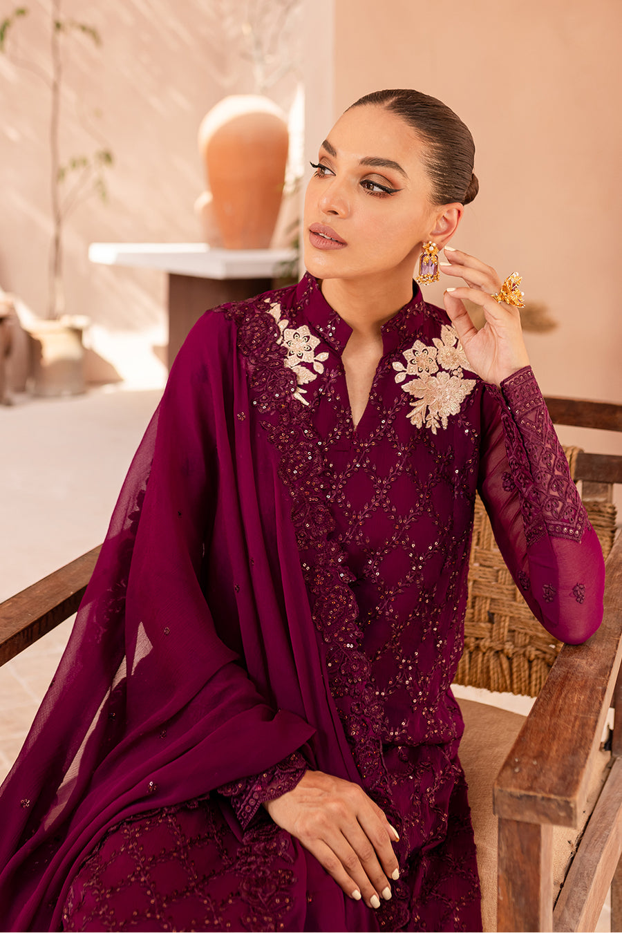 Azure Orchid Obsession Ensembles Festive 3 PC Eid Prets 2024
