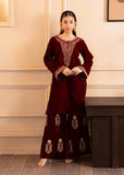 Fozia Khalid Crimson Grace The Velvet Edit 2025