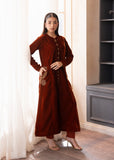 Fozia Khalid Mocha Luxe The Velvet Edit 2025