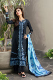 Azure Black Amour Luxury Lawn 2025