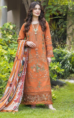 Asifa N Nabeel Caramel WL-01 Luxury Winter Collection 2024