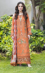 Asifa N Nabeel Caramel WL-01 Luxury Winter Collection 2024