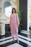 Dhanak SS24DA-2433 Pink 2pcs  Embroidered Kurta With Trouser Mommy & Me Vol II 2024